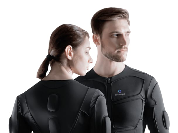 Teslasuit haptic feedback suit